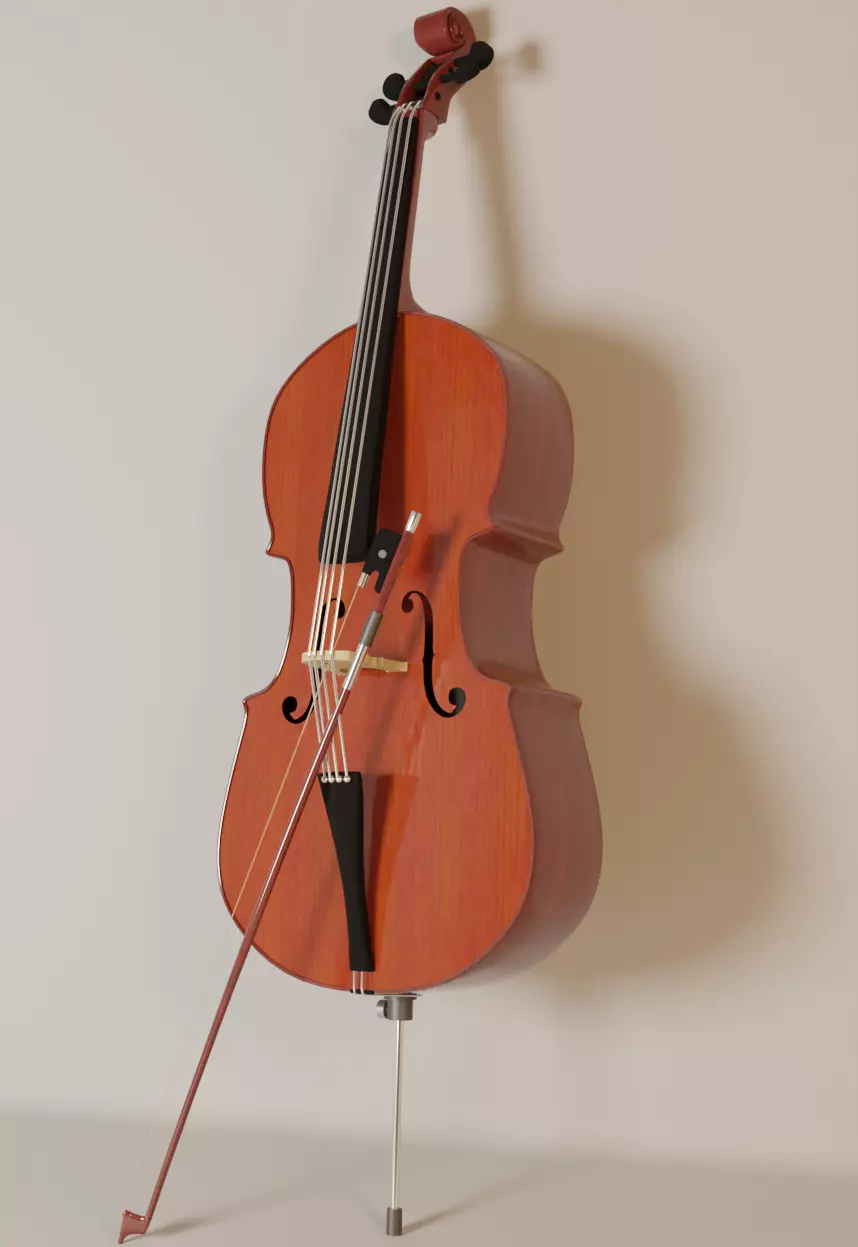 Blender Cello 3D 3D model