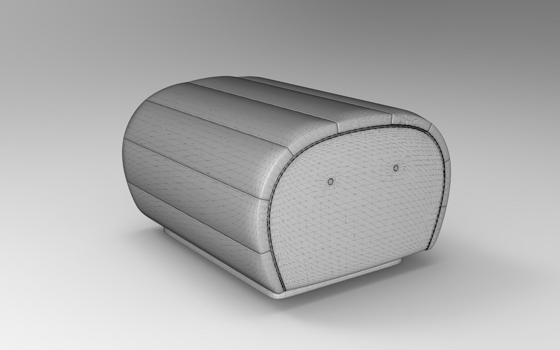 Jule Pouf Low-poly 3D model_5