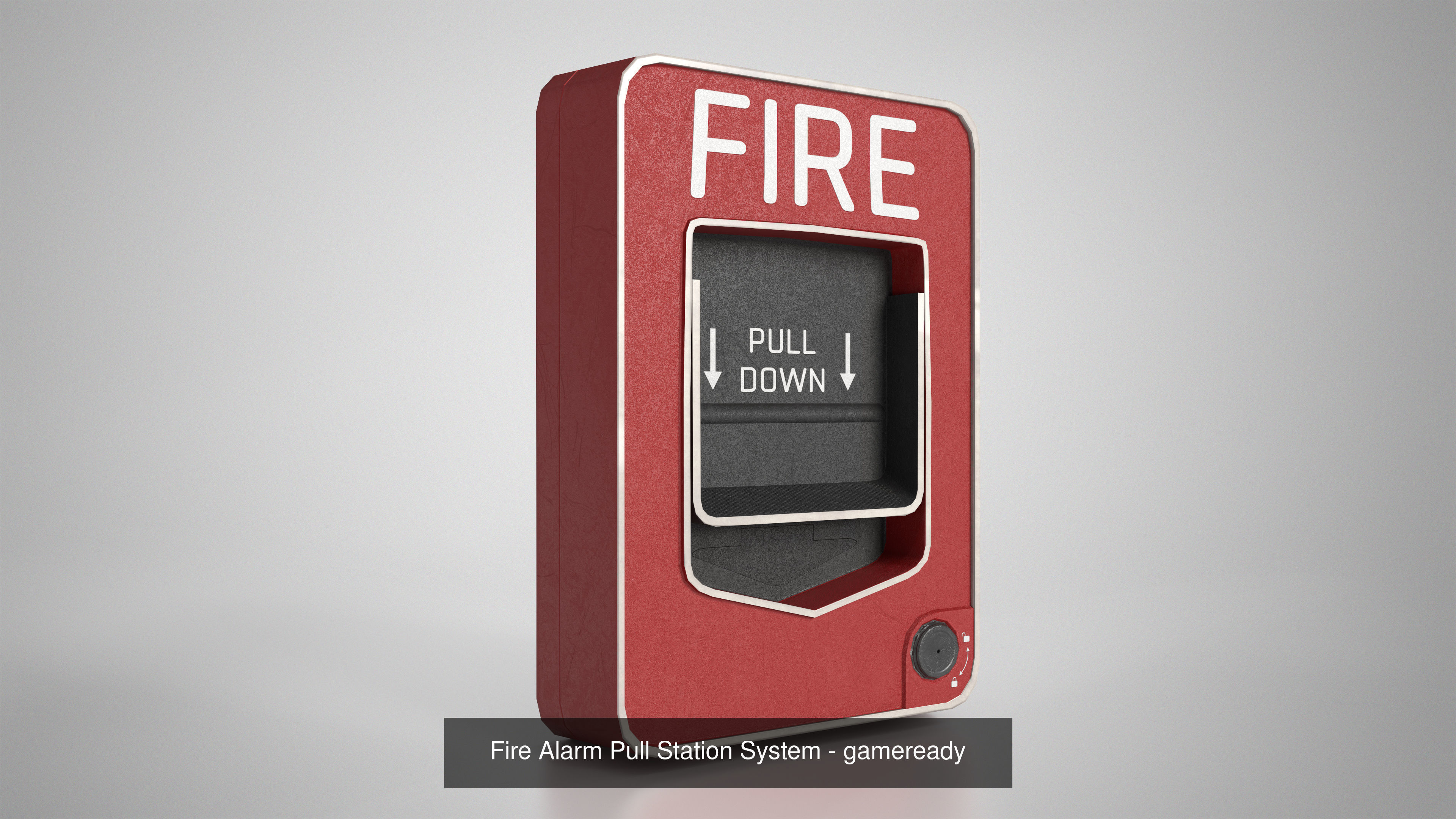 Fire Safety Devices - Extinguisher and Alarm Pull Station 3D Model Collection_2