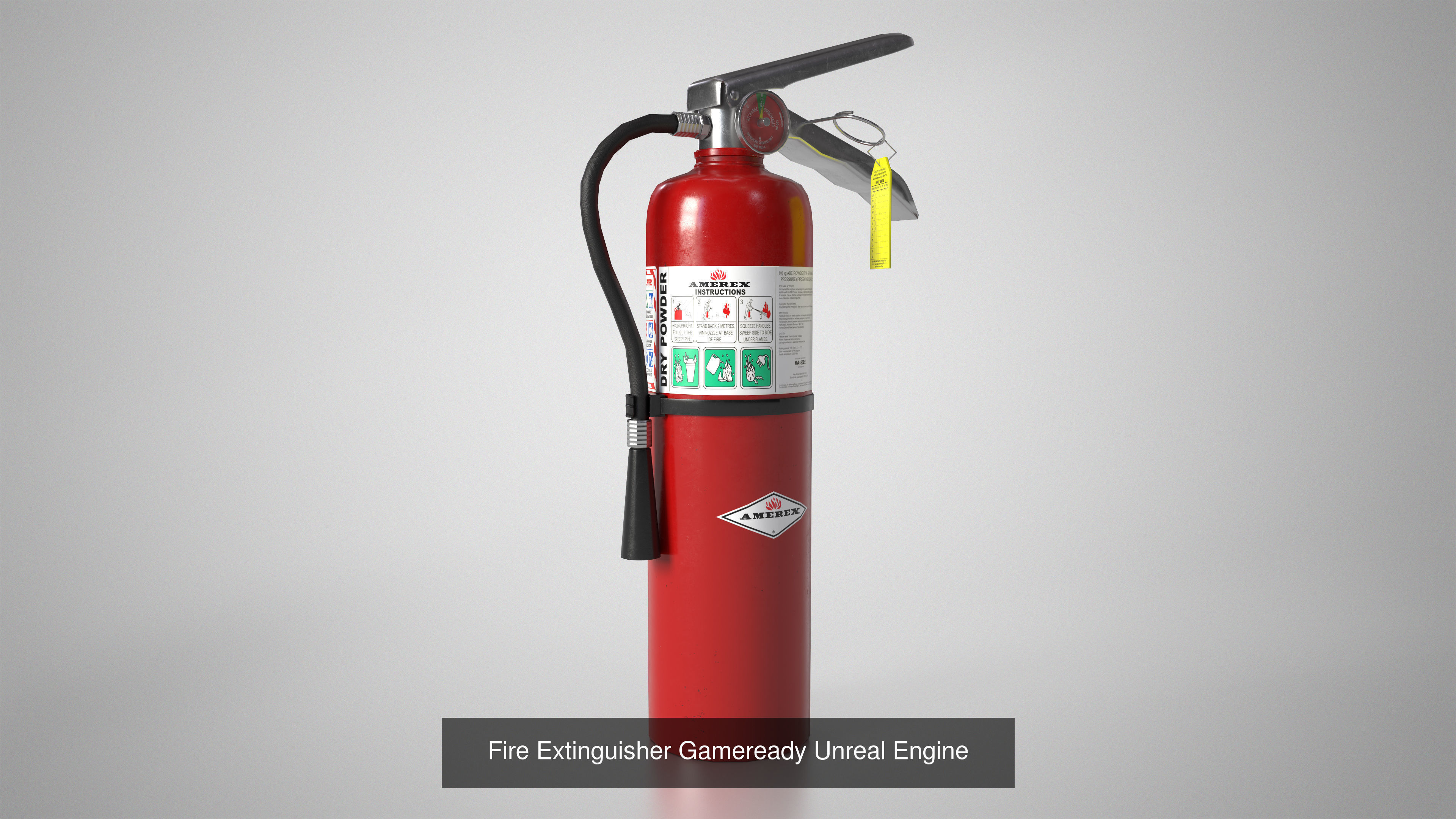 Fire Safety Devices - Extinguisher and Alarm Pull Station 3D Model Collection_1