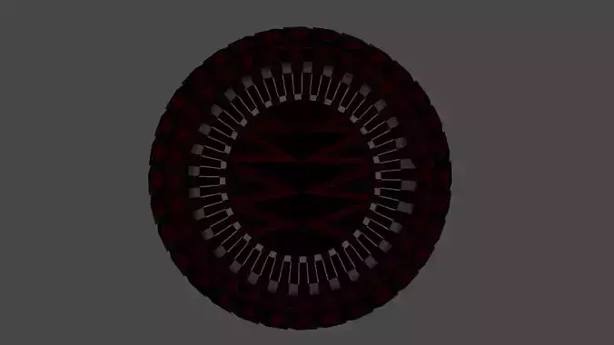 Wheel Low-poly 3D model Wheel Low-poly 3D model