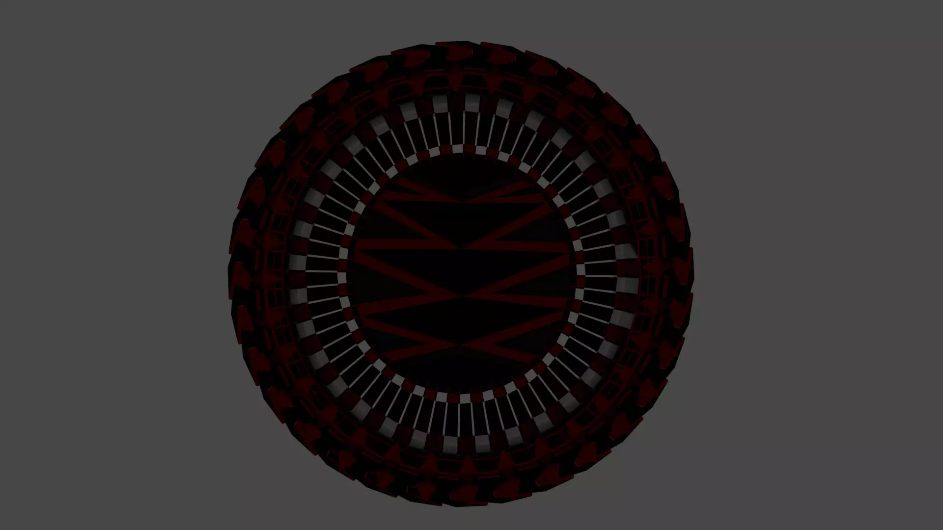 Wheel Low-poly 3D model_0