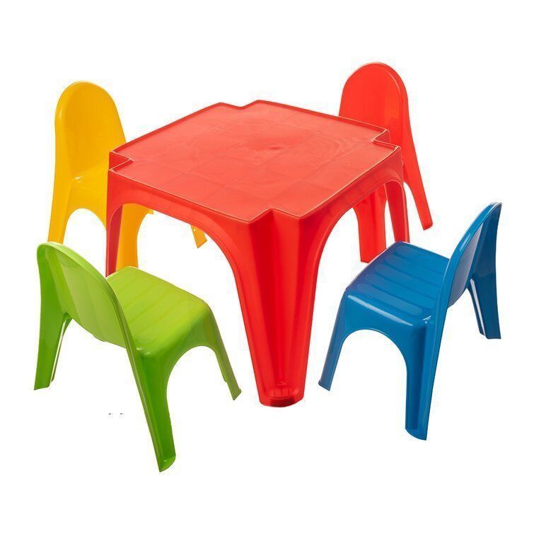 Karissa Kids Table and Chair Set 3D model_1