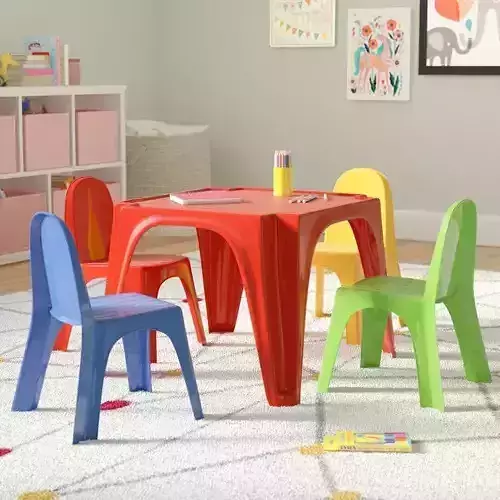 Karissa Kids Table and Chair Set 3D model