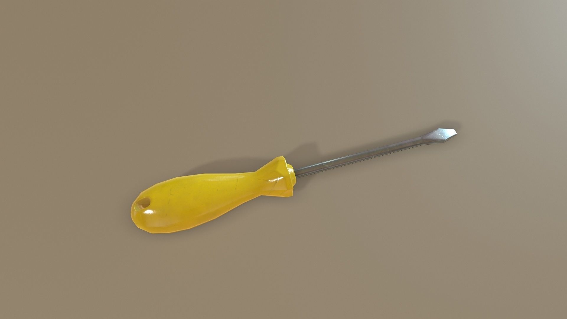 Tool Kit with Crowbar Low-poly 3D model_5