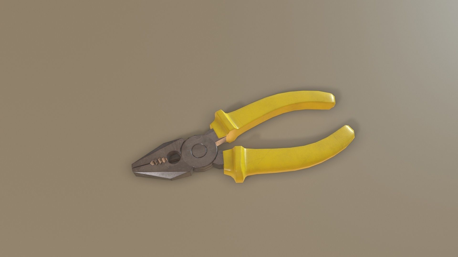 Tool Kit with Crowbar Low-poly 3D model_4