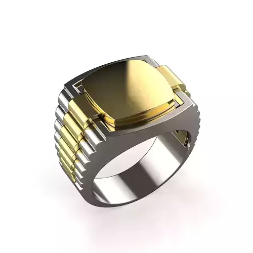 Mens Signet Ring Watch Style MR 21