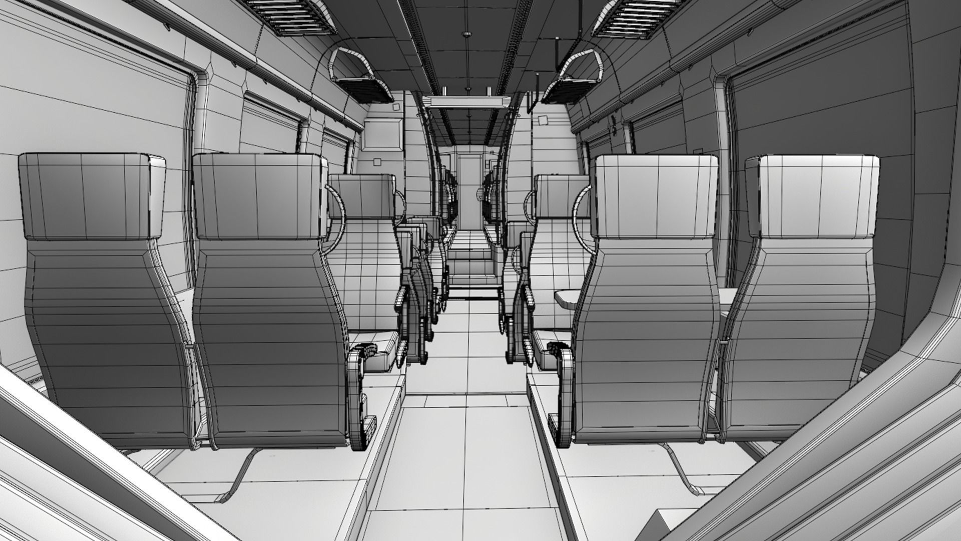 Bombardier TALENT Train National Express Rigged Animated Low-poly 3D model_17