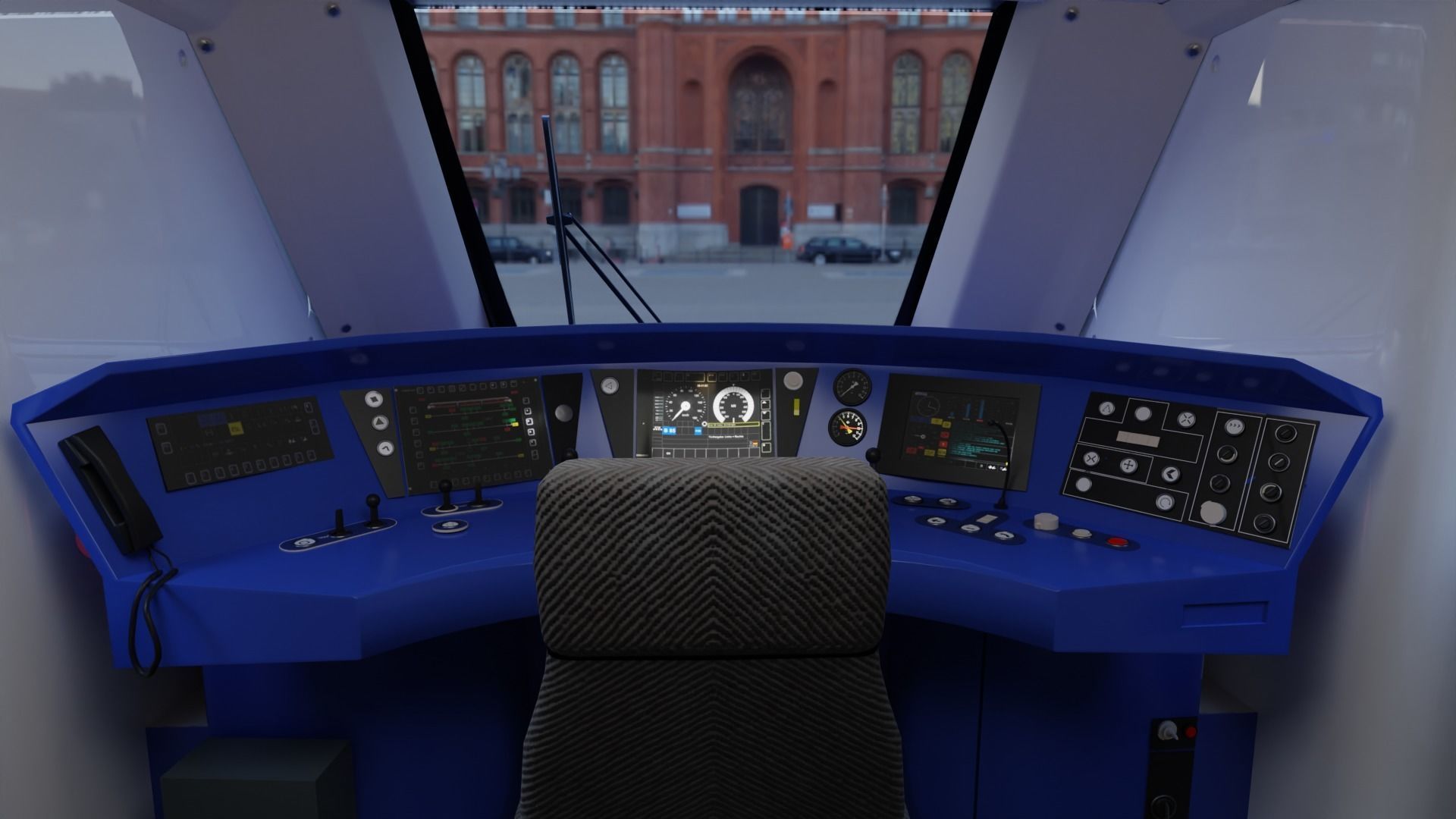 Bombardier TALENT Train National Express Rigged Animated Low-poly 3D model_13