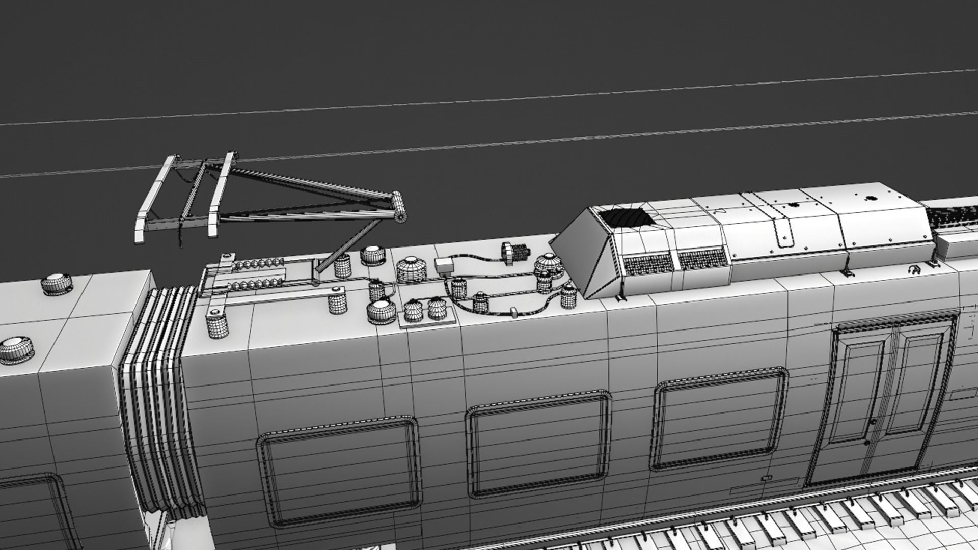 Bombardier TALENT Train National Express Rigged Animated Low-poly 3D model_16