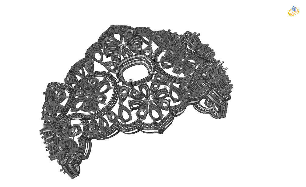 jewlery braclet 3D print model_3