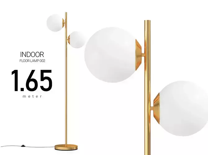 Double Globe Floor Lamp