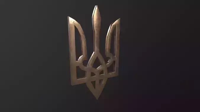 Emblem of Ukraine 3D Model