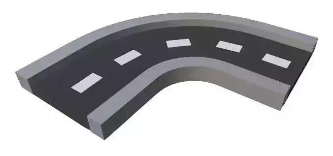 Single Curved Road