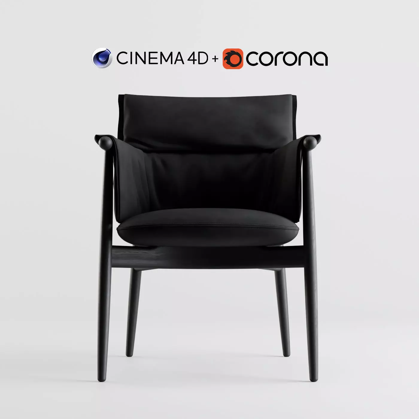 E015 Embrace Lounge Chair by  C4D and Corona Render  3D model_0