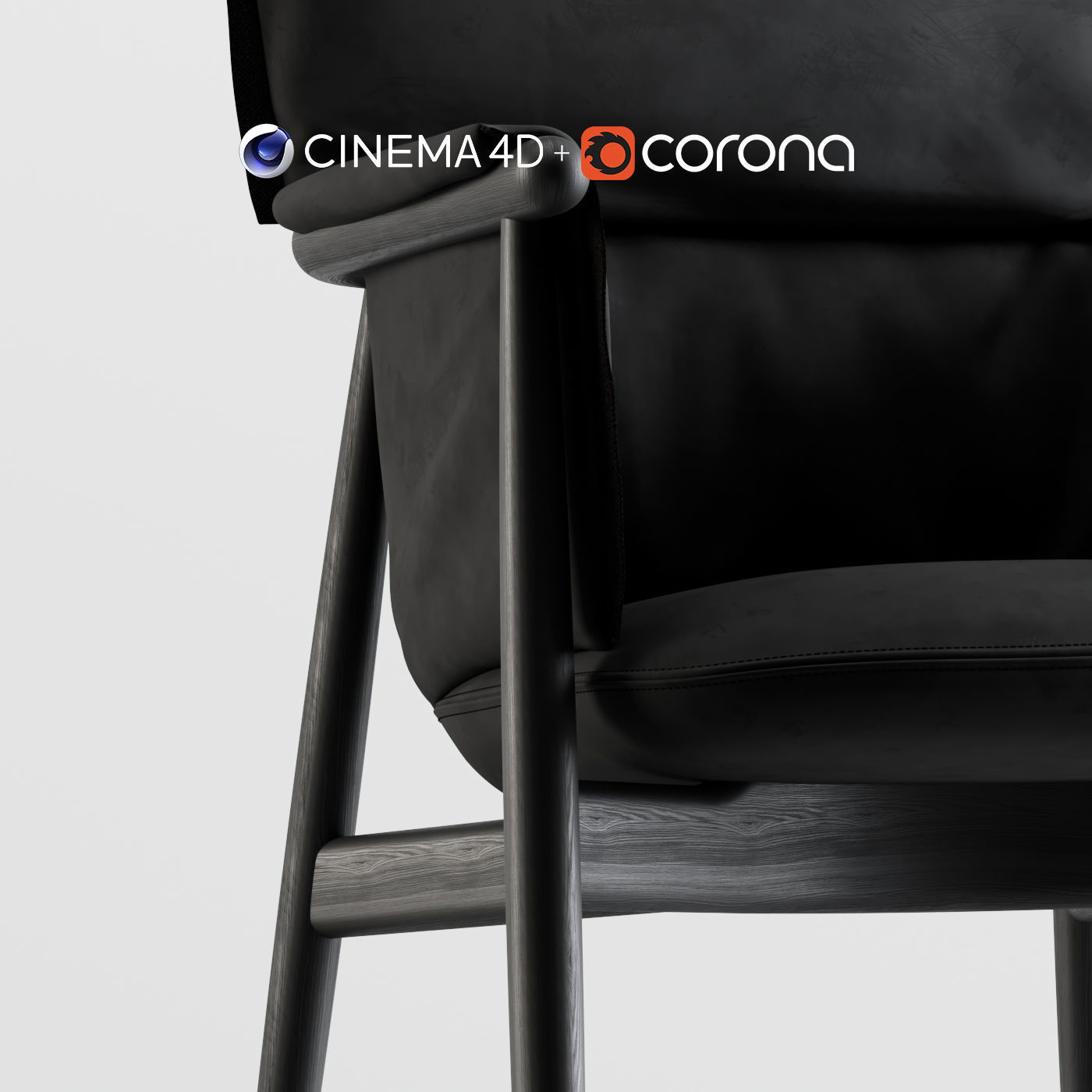 E015 Embrace Lounge Chair by  C4D and Corona Render  3D model_4