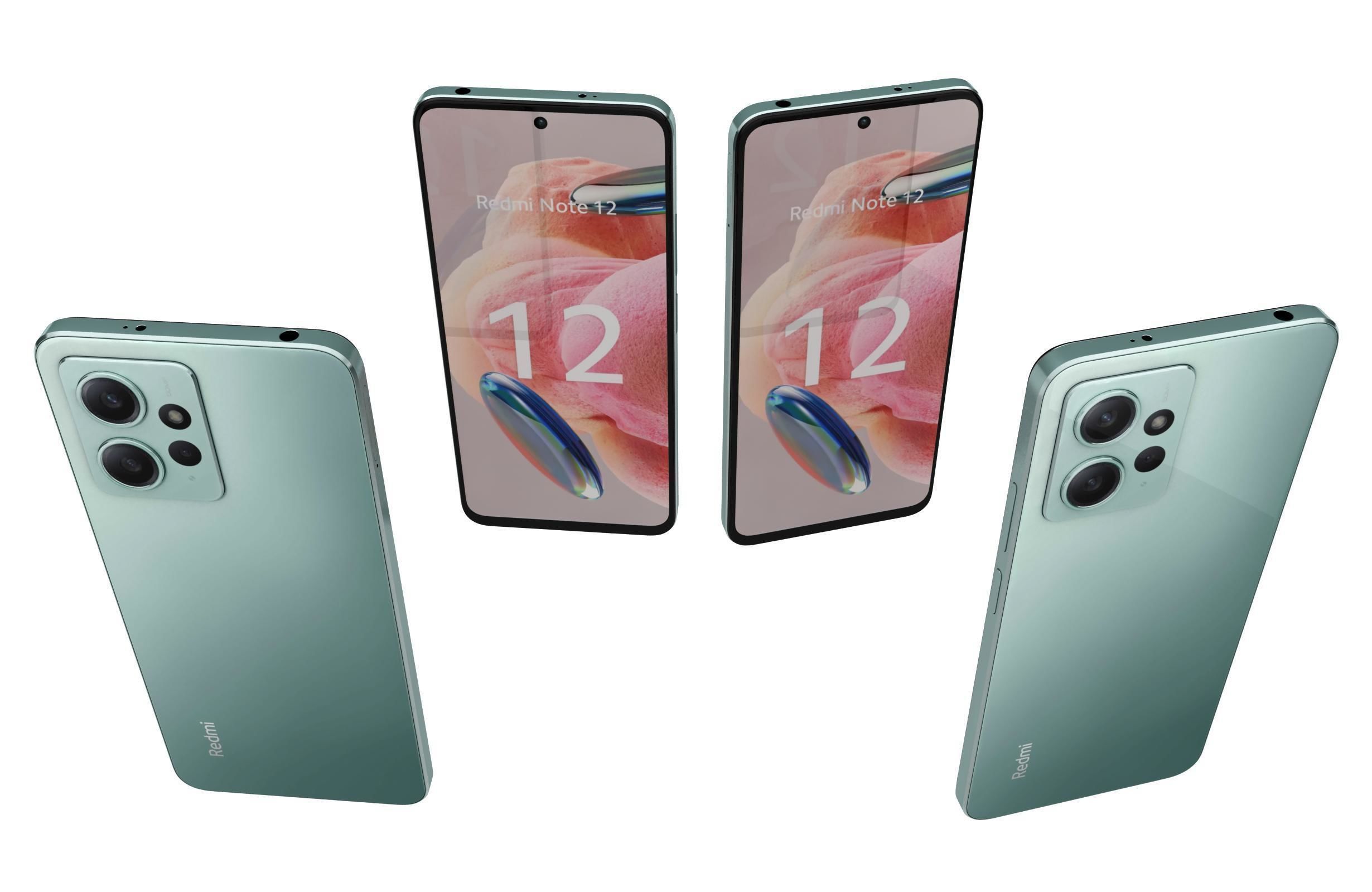 Xiaomi Redmi Note 12 4G Green 3D model_4