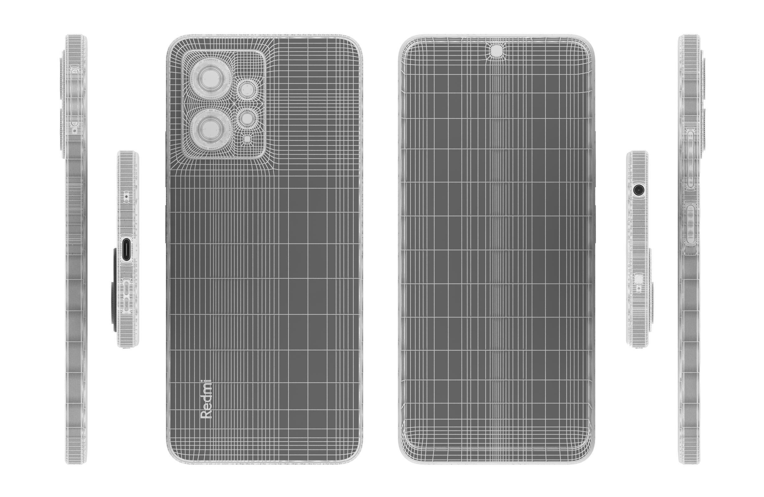 Xiaomi Redmi Note 12 4G Green 3D model_17