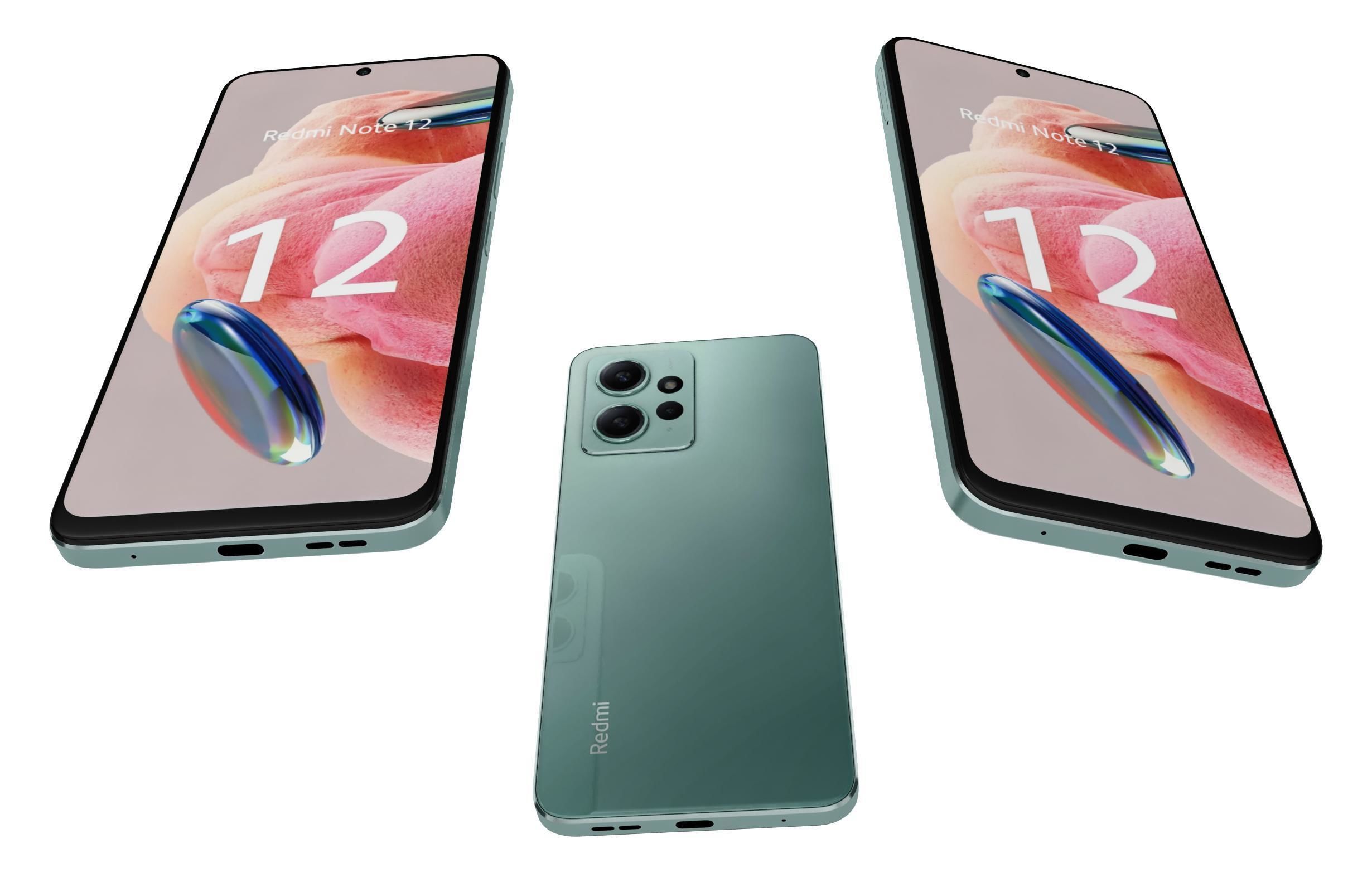 Xiaomi Redmi Note 12 4G Green 3D model_2