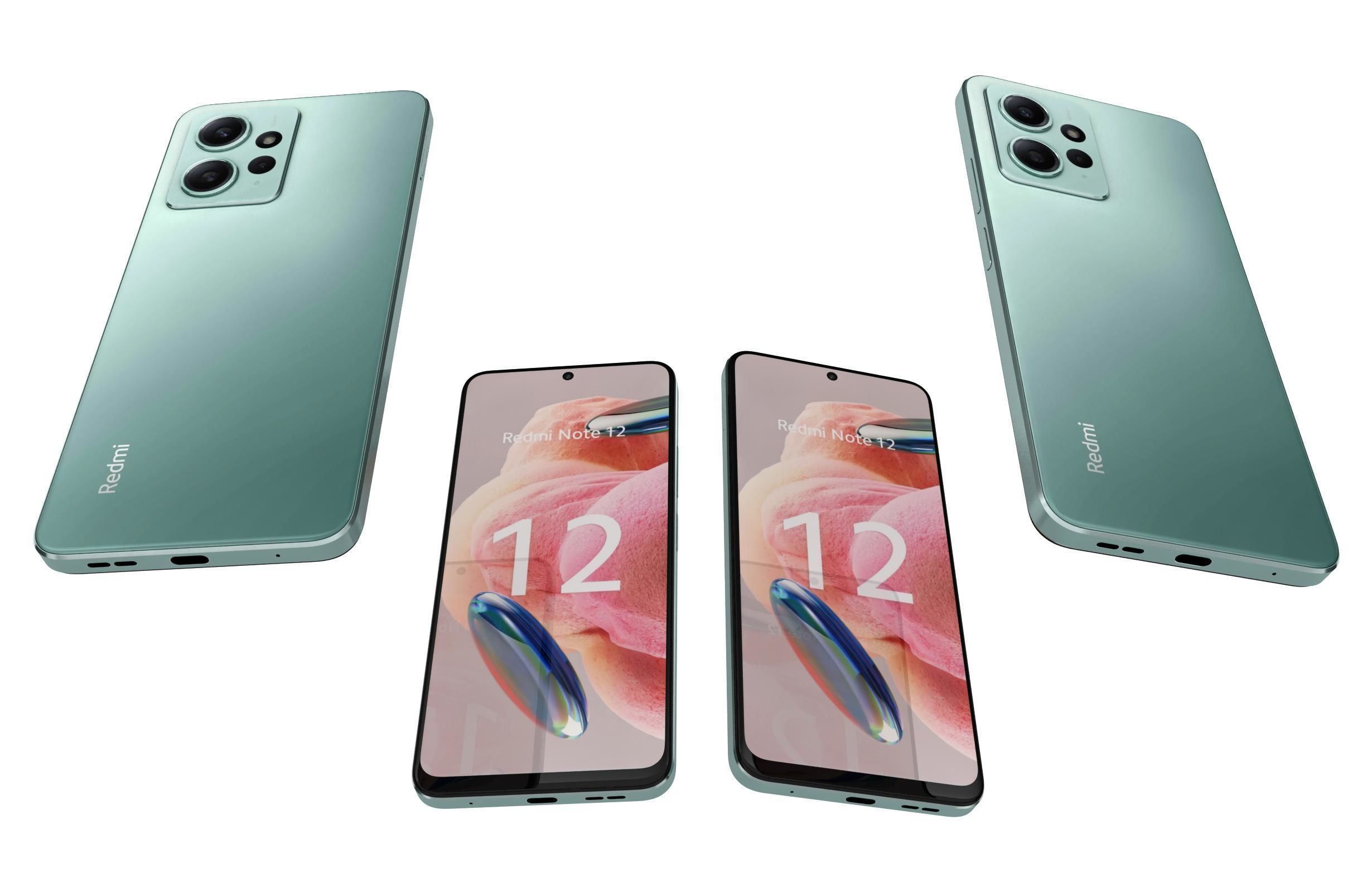 Xiaomi Redmi Note 12 4G Green 3D model_6