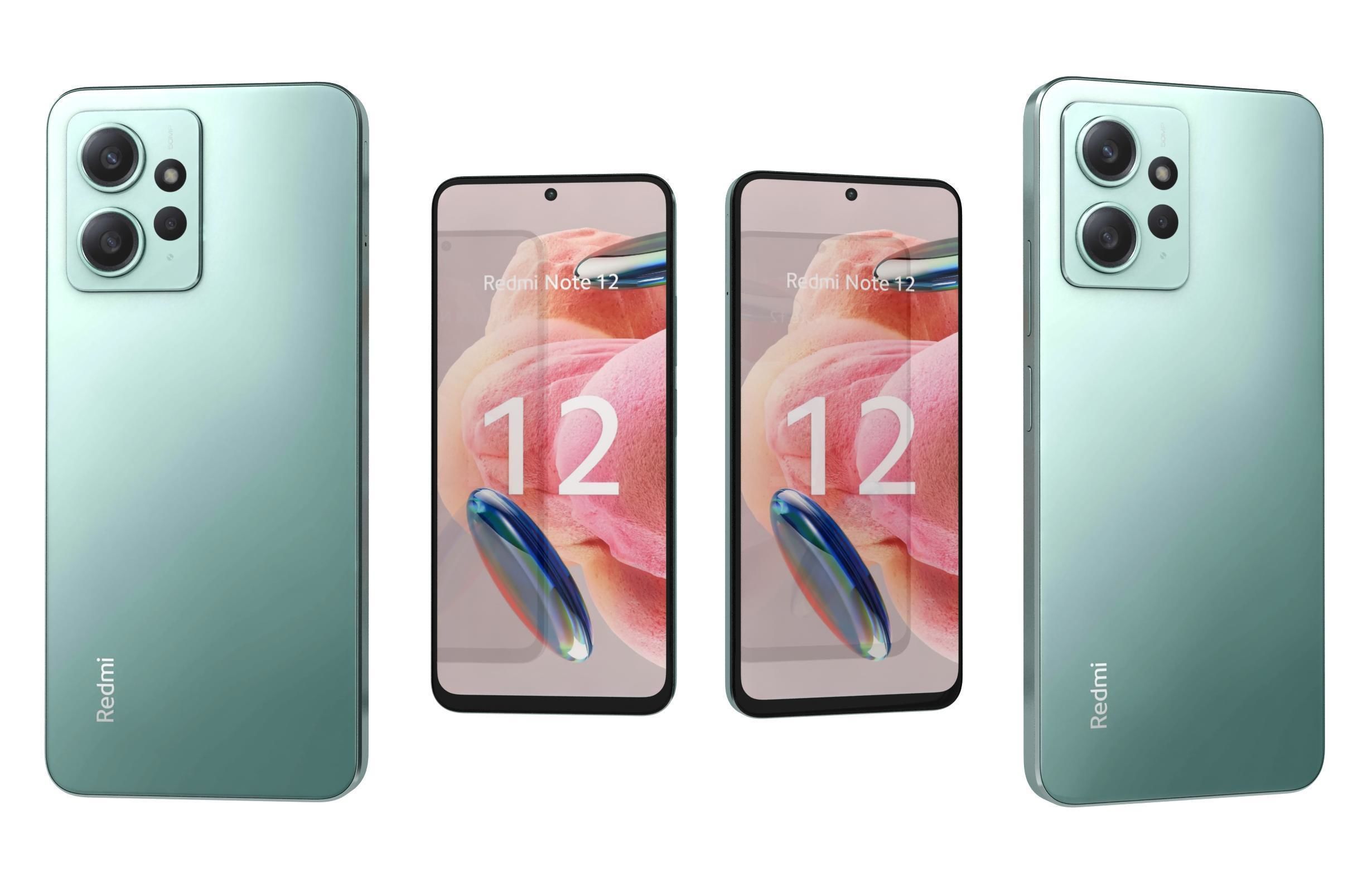 Xiaomi Redmi Note 12 4G Green 3D model_3