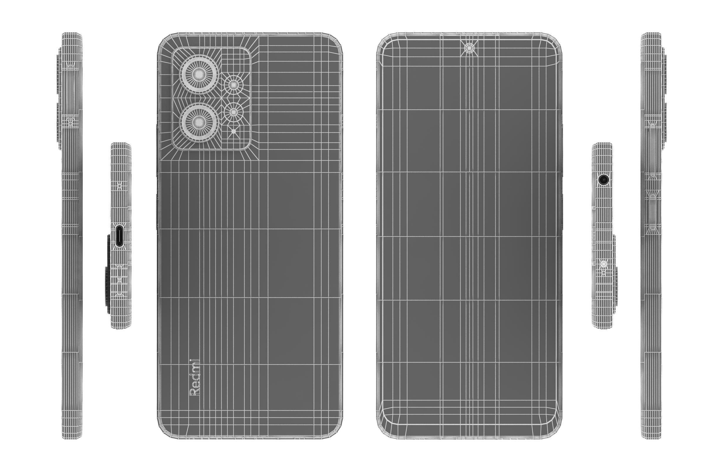 Xiaomi Redmi Note 12 4G Green 3D model_16