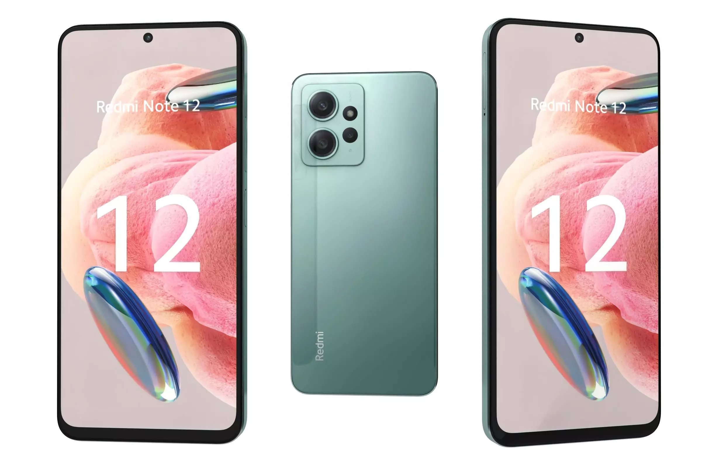 Xiaomi Redmi Note 12 4G Green 3D model_0