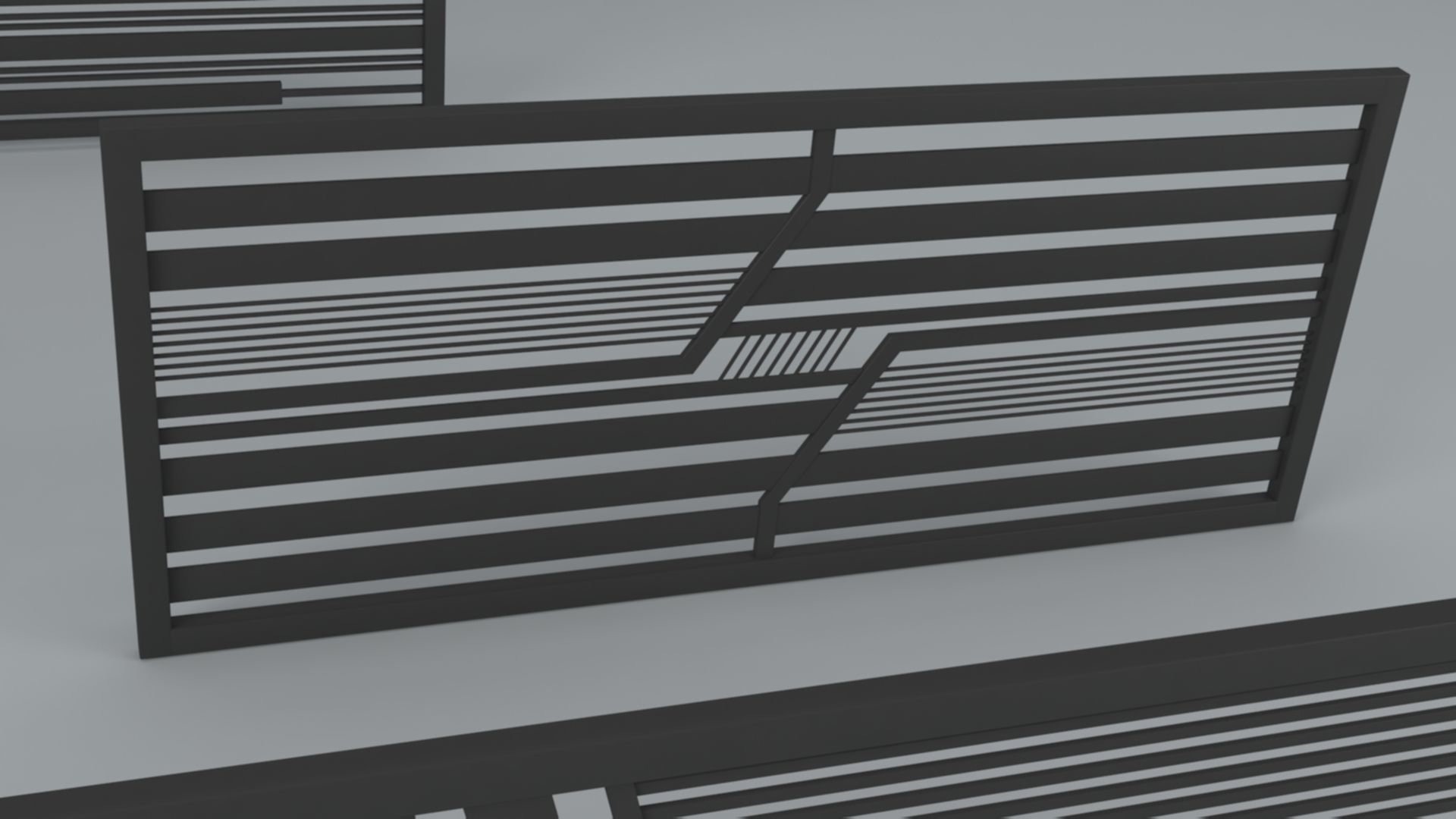 Modern Fences 3D model_10