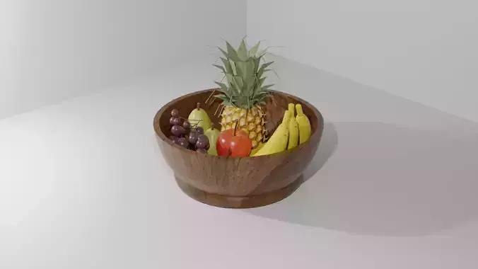 3D Fruit bowl 3D model