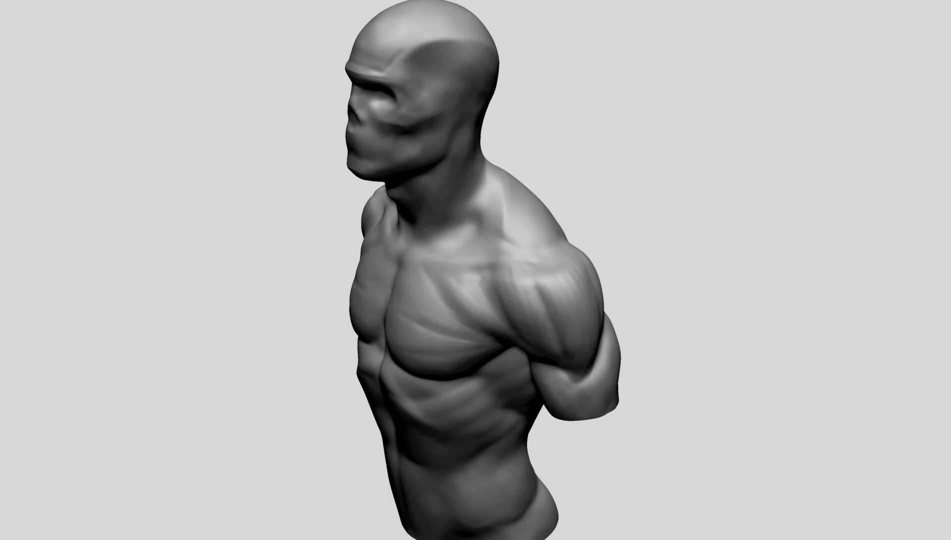 Male Upper Body for 3DPrint 3D print model_8