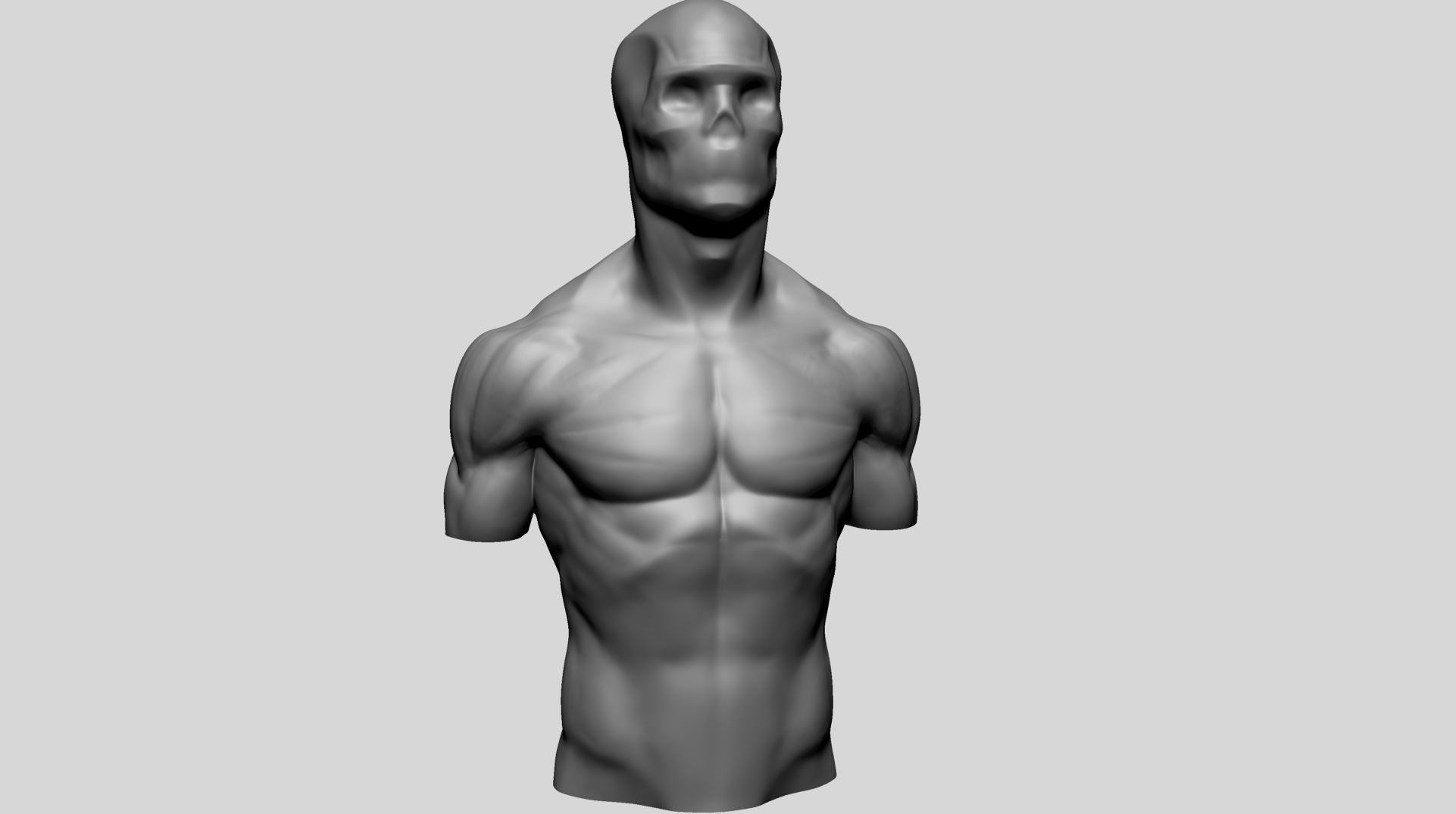 Male Upper Body for 3DPrint 3D print model_1