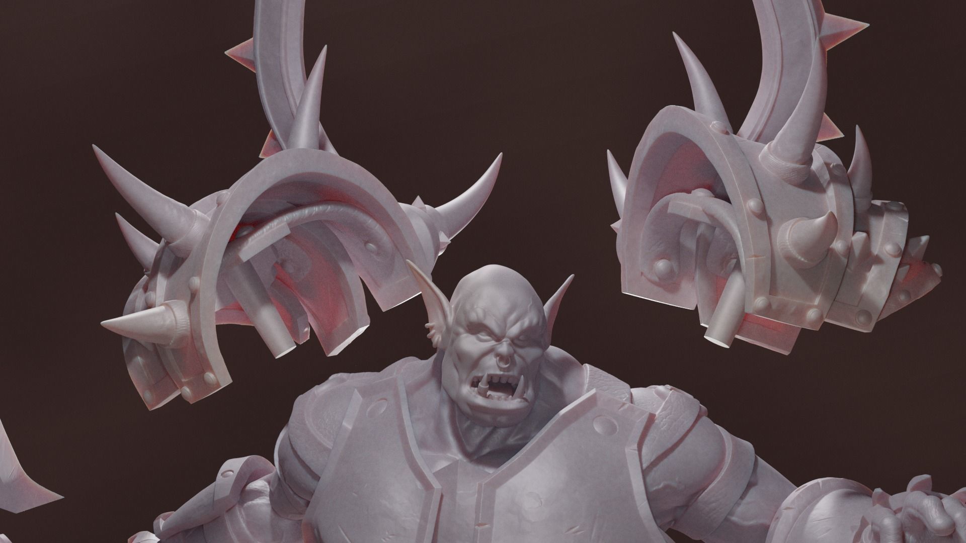 Warrior Orc Warlord Battlegear 3D print model_12