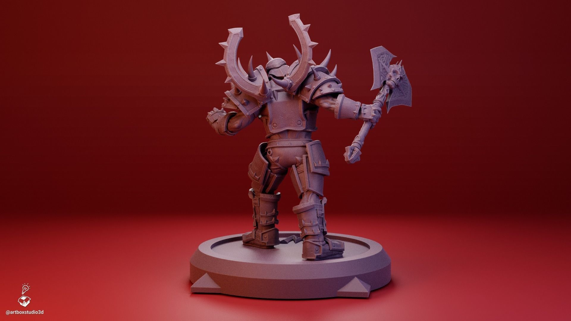 Warrior Orc Warlord Battlegear 3D print model_2