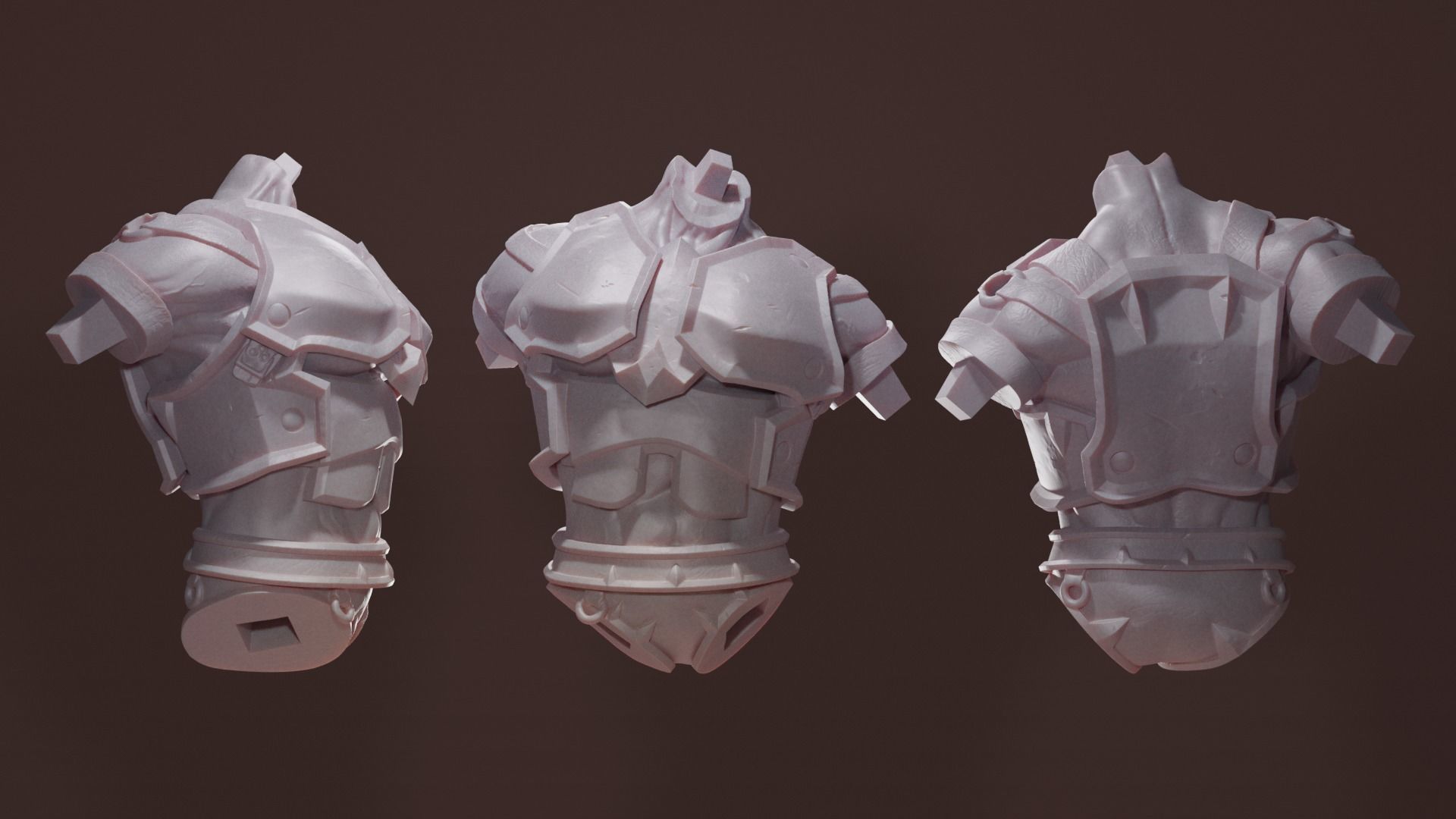 Warrior Orc Warlord Battlegear 3D print model_8