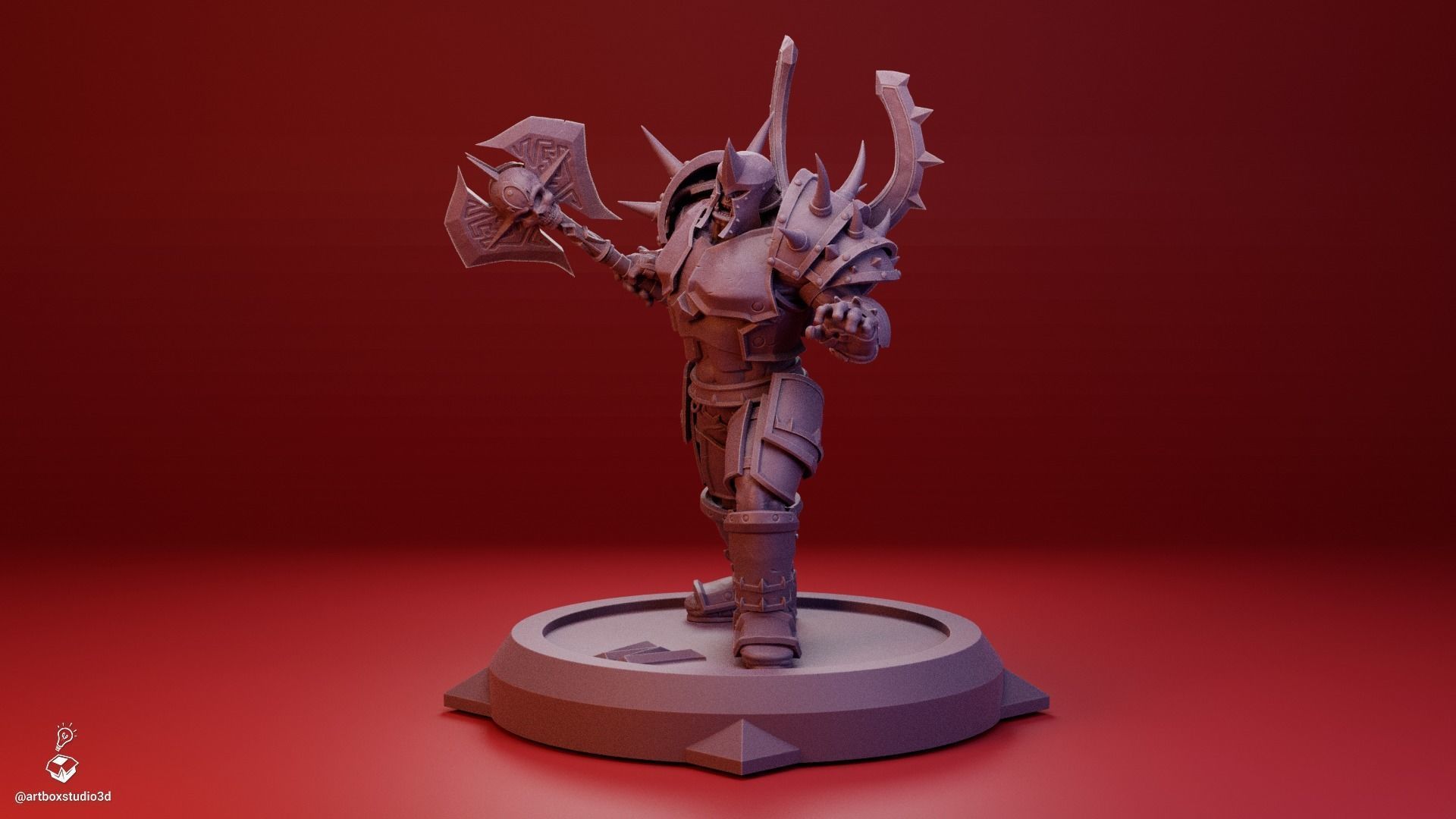 Warrior Orc Warlord Battlegear 3D print model_1