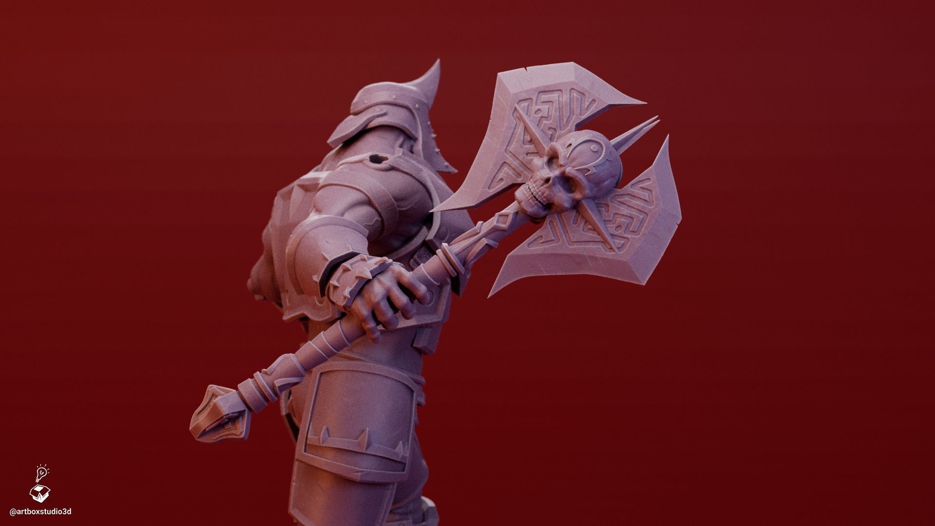 Warrior Orc Warlord Battlegear 3D print model_5