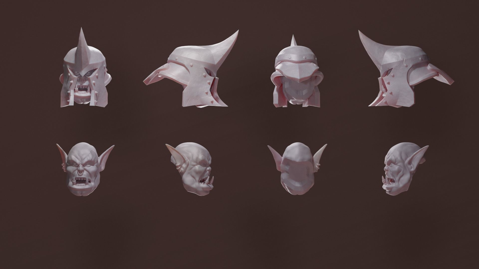 Warrior Orc Warlord Battlegear 3D print model_9