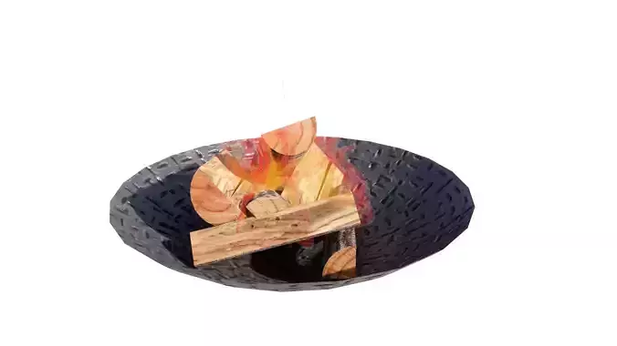 Fireplace exterior 3D model