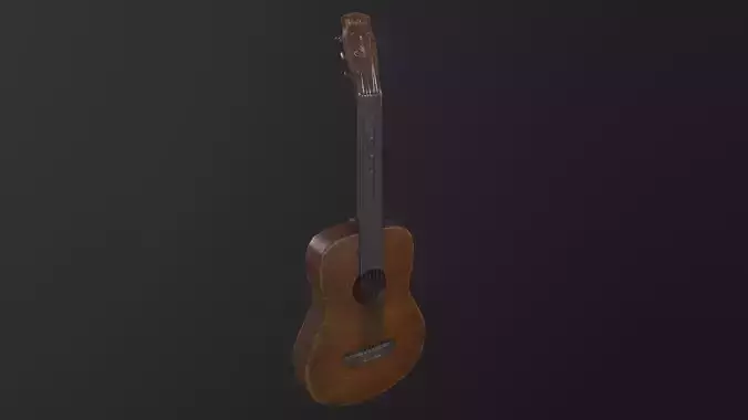 Old Guitar 3D Model