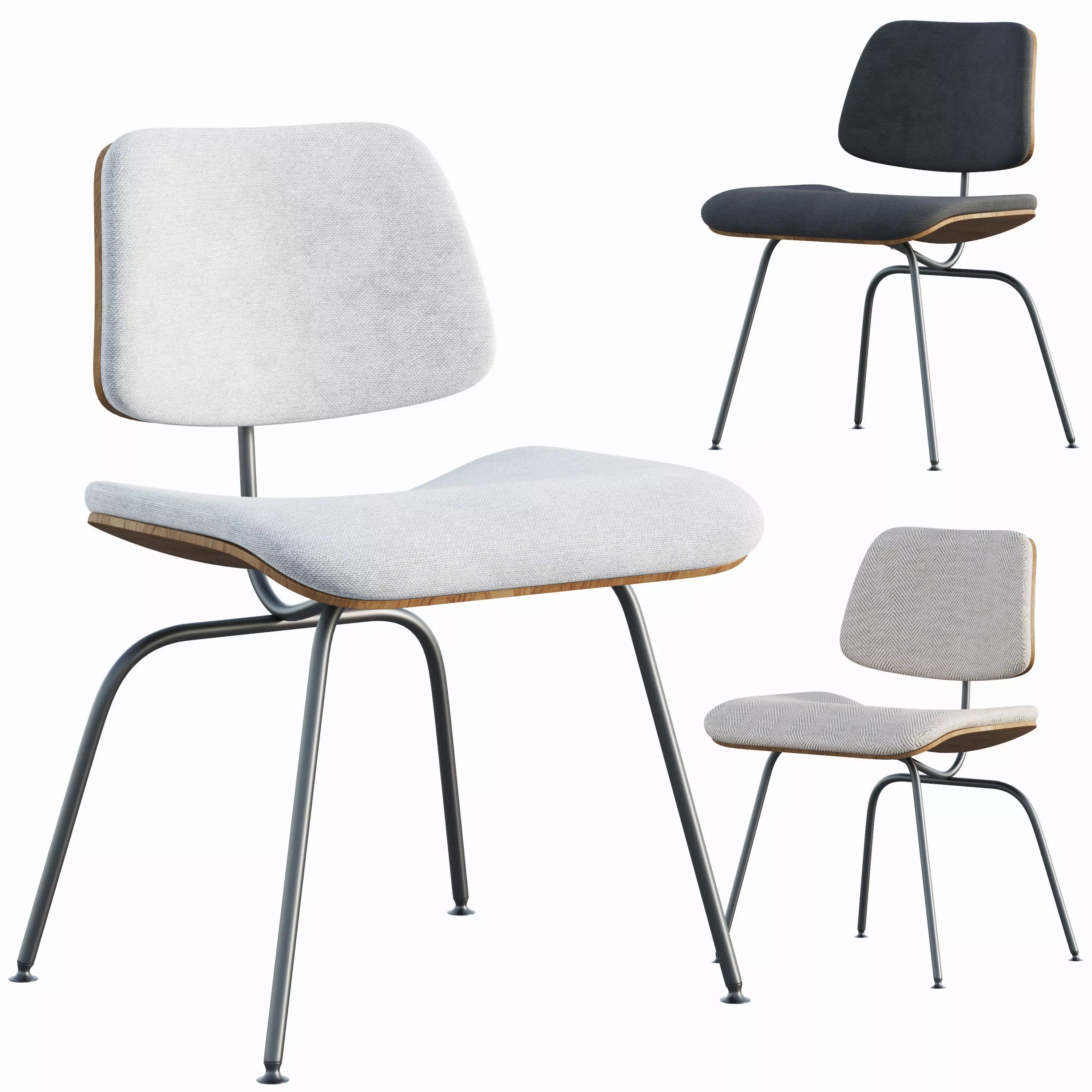 Eames Molded Plywood Dining Chair 3D model_0