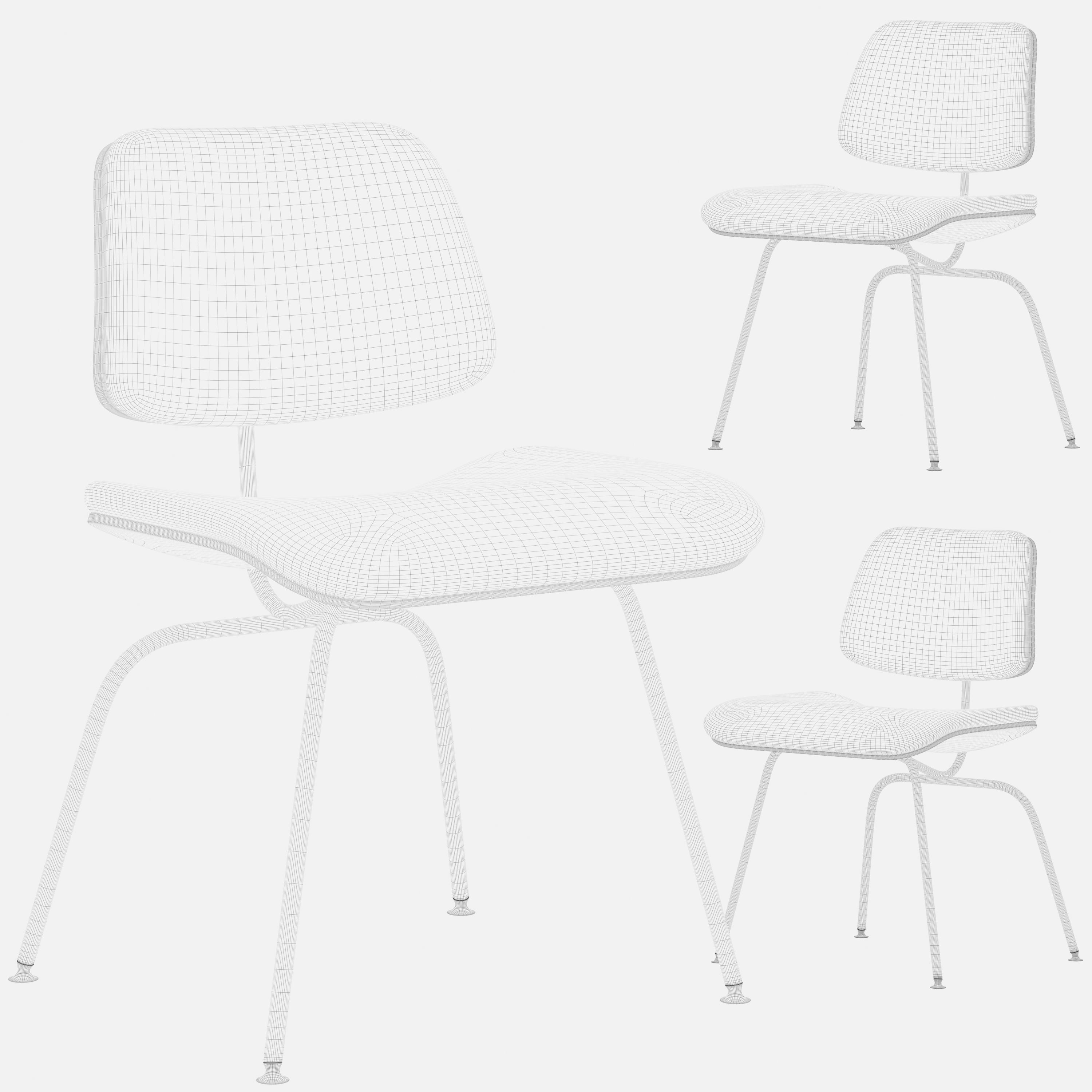 Eames Molded Plywood Dining Chair 3D model_3