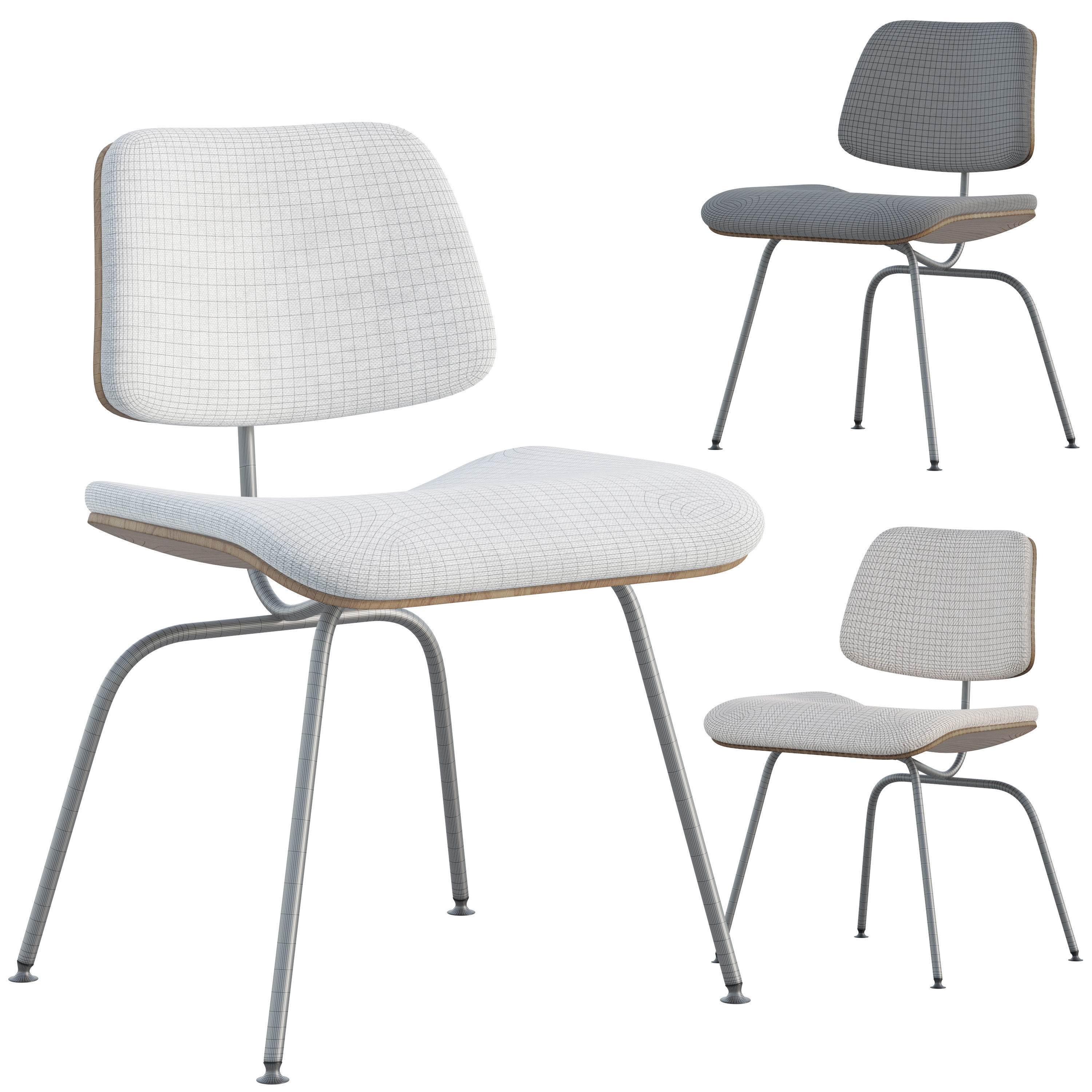 Eames Molded Plywood Dining Chair 3D model_2