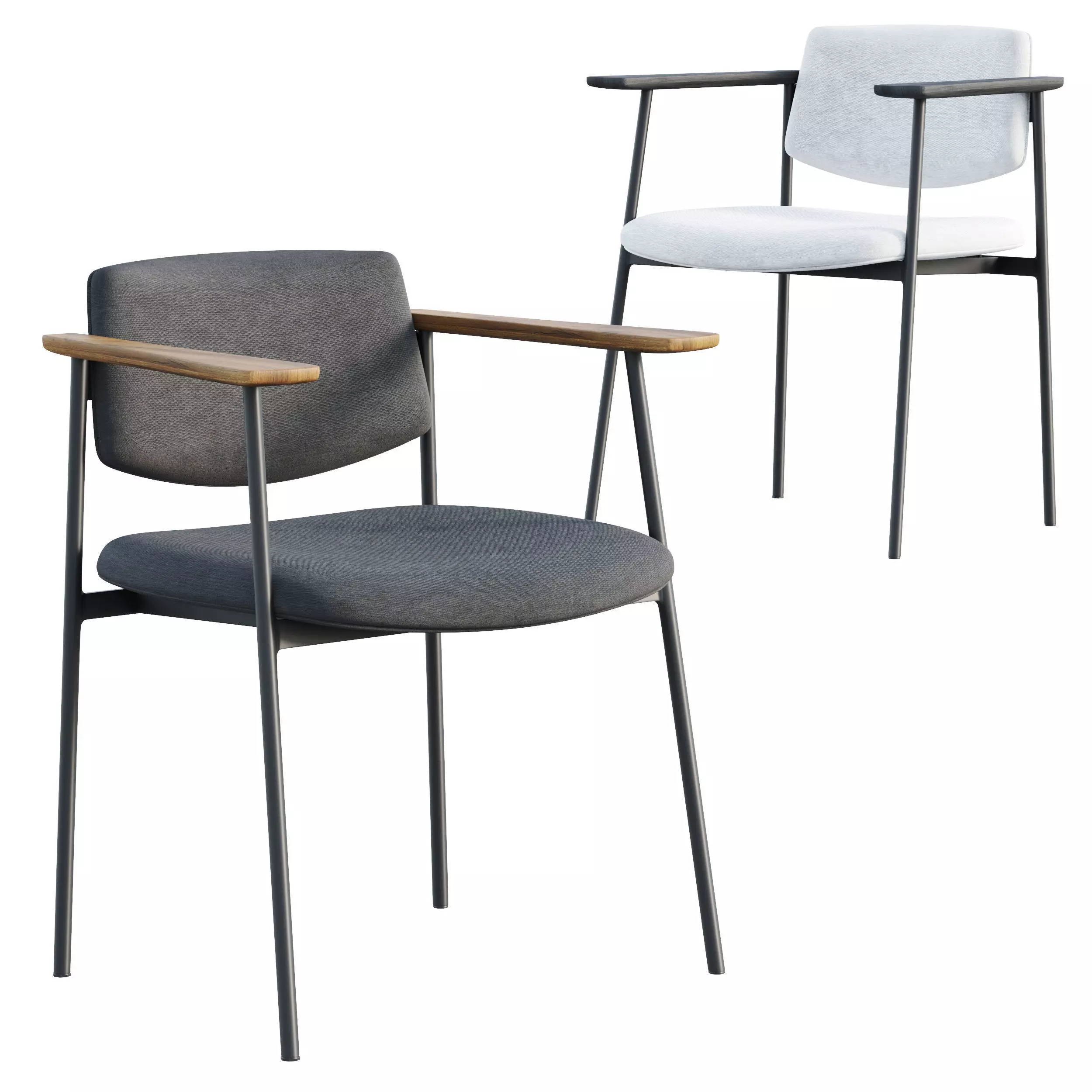 WARREN GRAY CHAIR CB2  3D model_0