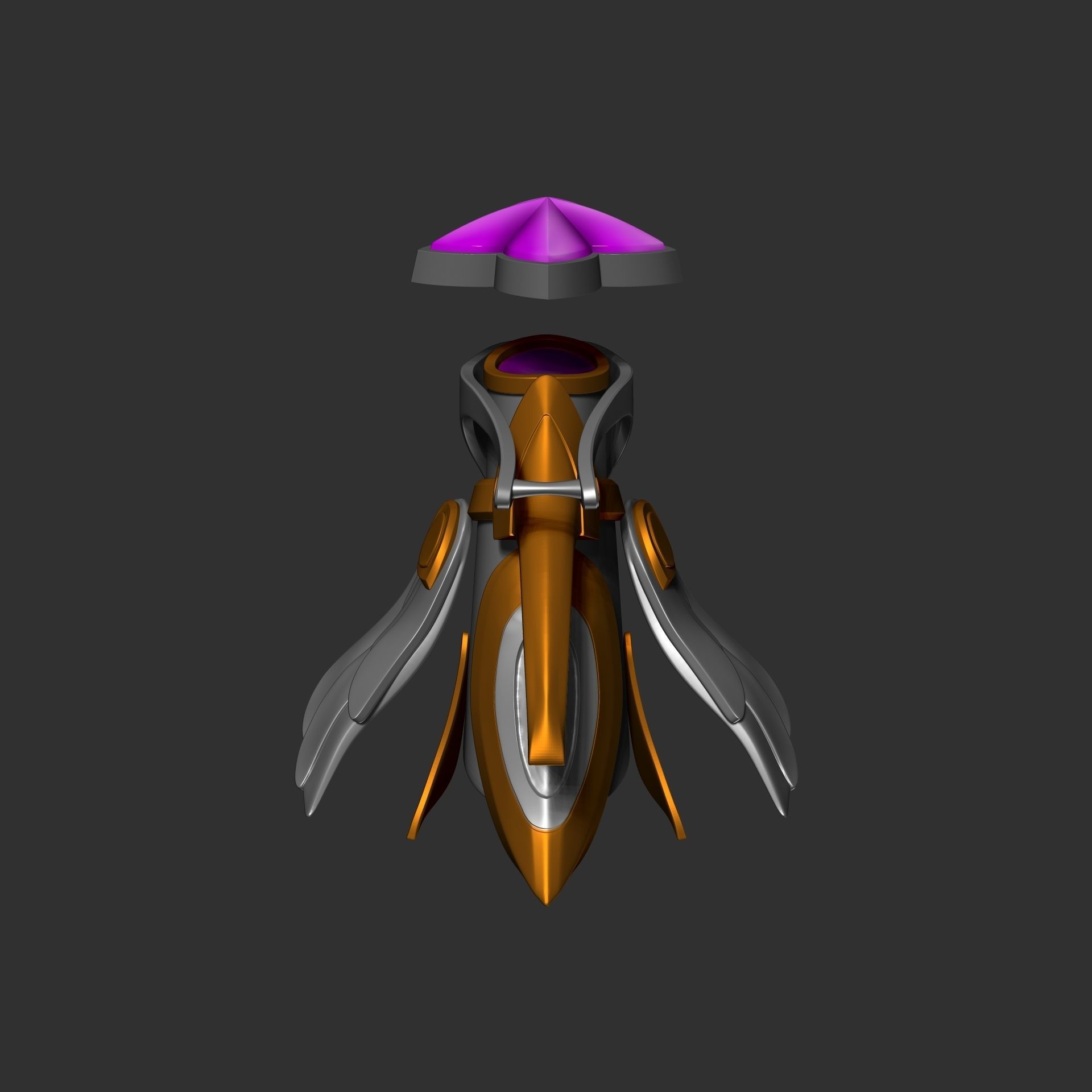 Jinx Star Guardian Minigun - Real Size model 3D print model_5