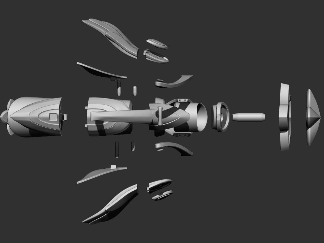 Jinx Star Guardian Minigun - Real Size model 3D print model_13