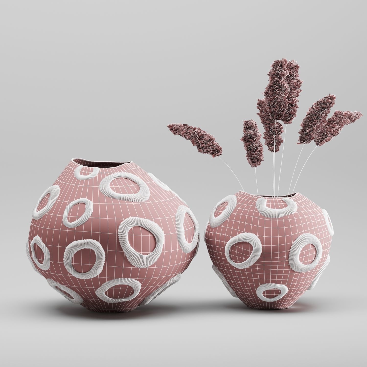 Vase Set 04-FOS FOSSILIA Moonstone 3D model_5