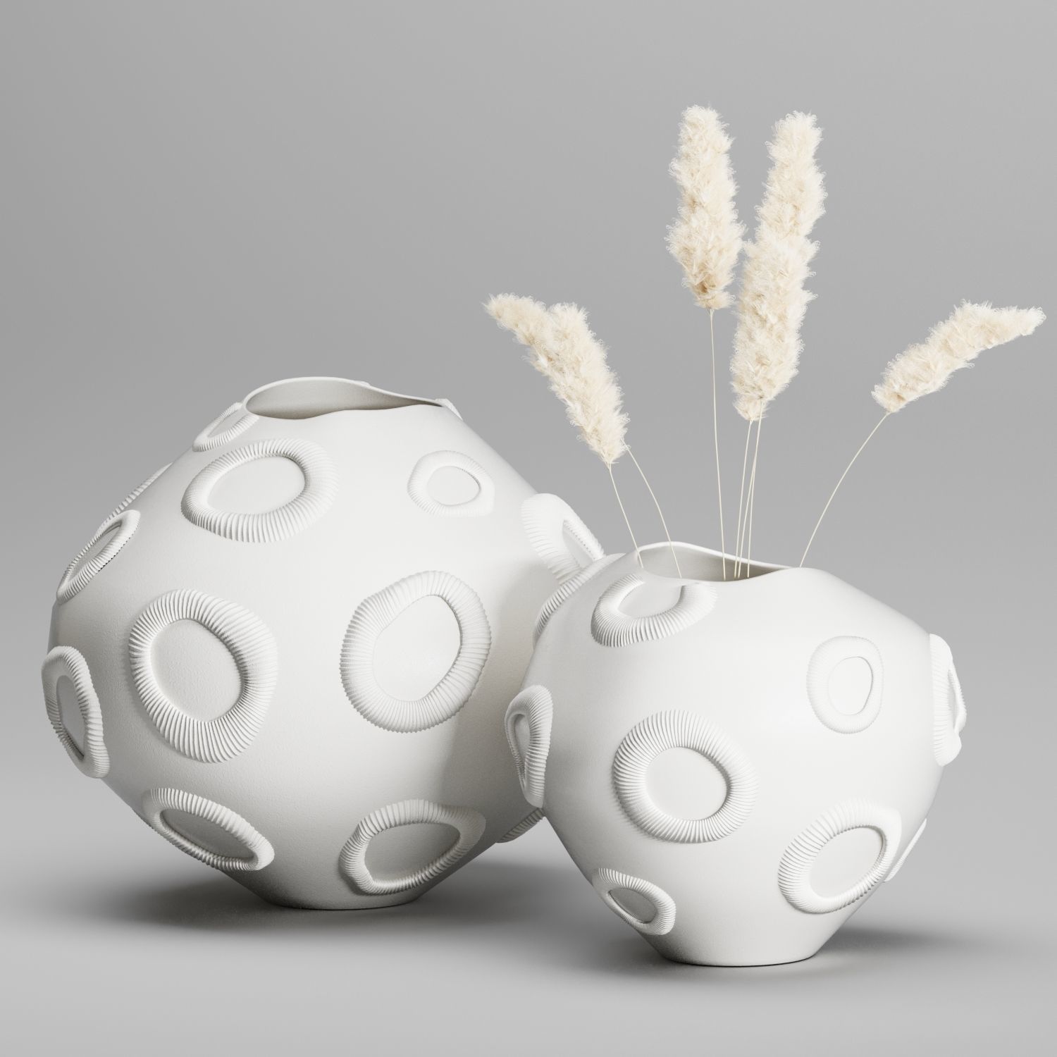 Vase Set 04-FOS FOSSILIA Moonstone 3D model_1