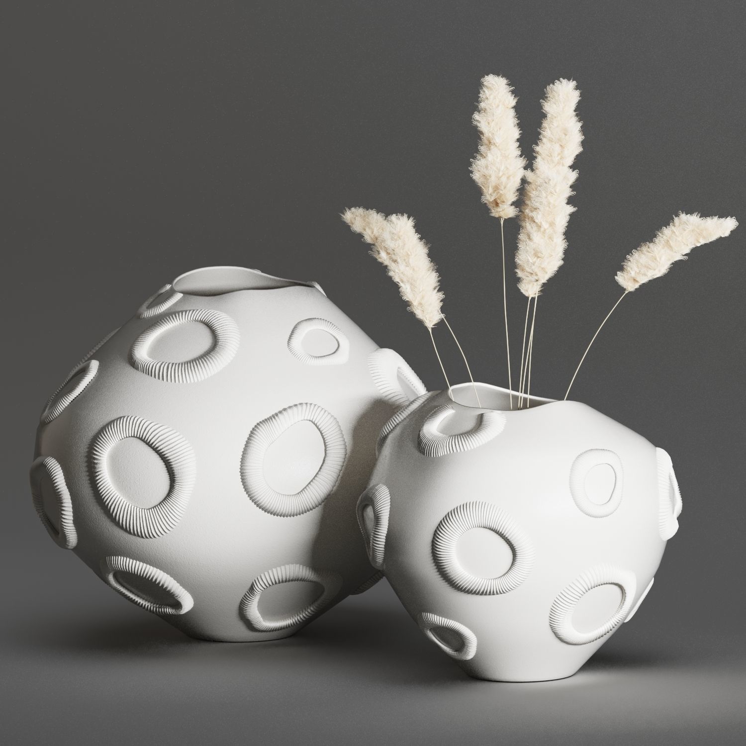 Vase Set 04-FOS FOSSILIA Moonstone 3D model_4