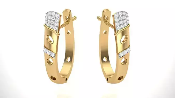 Hoops - Huggies Earrings - 18