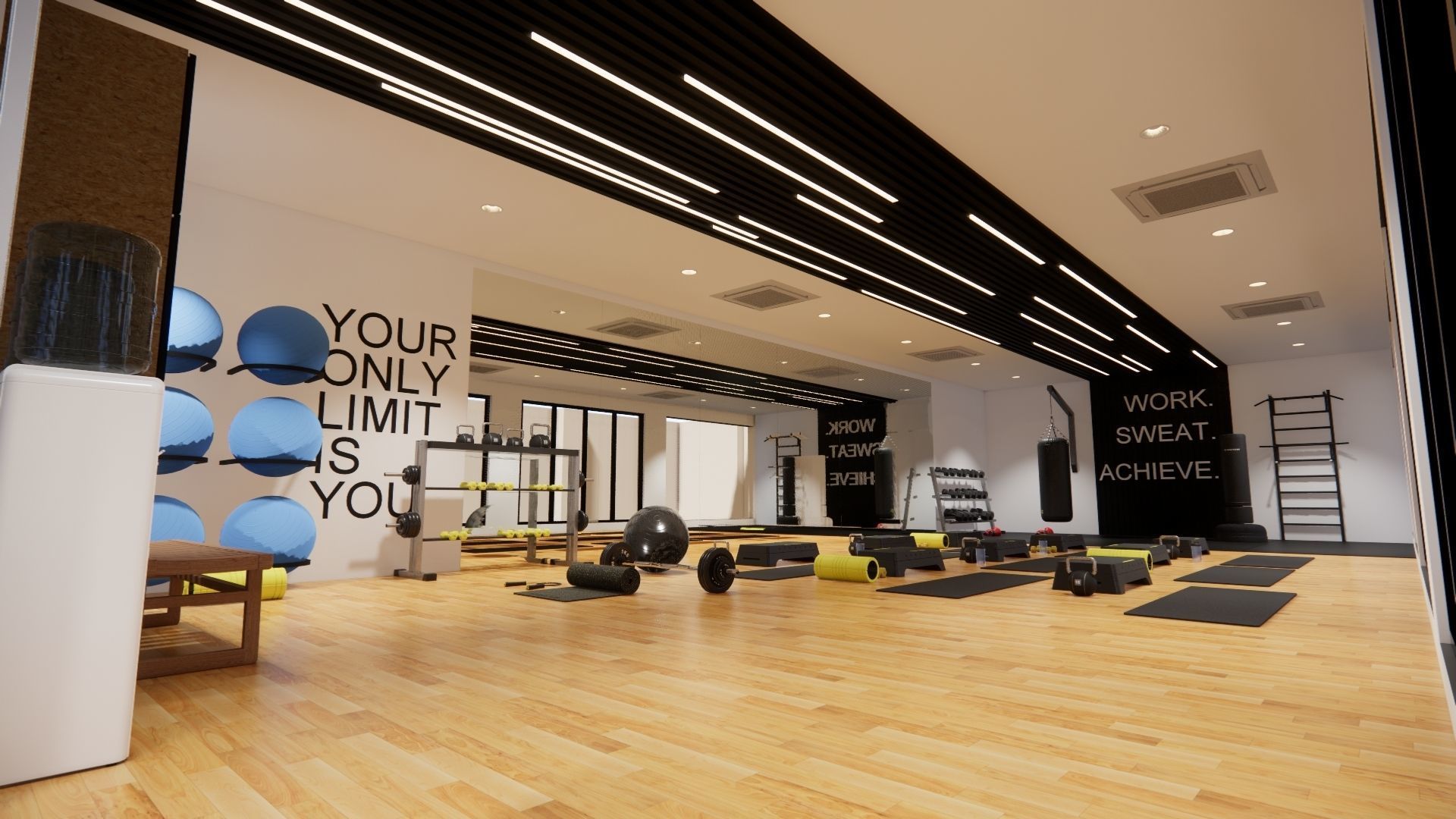 GYM DESIGN 3D model_4